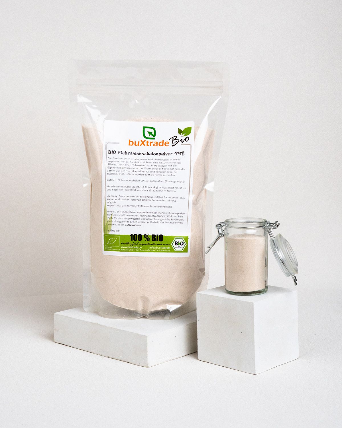 Poudre de tégument de psyllium bio 99