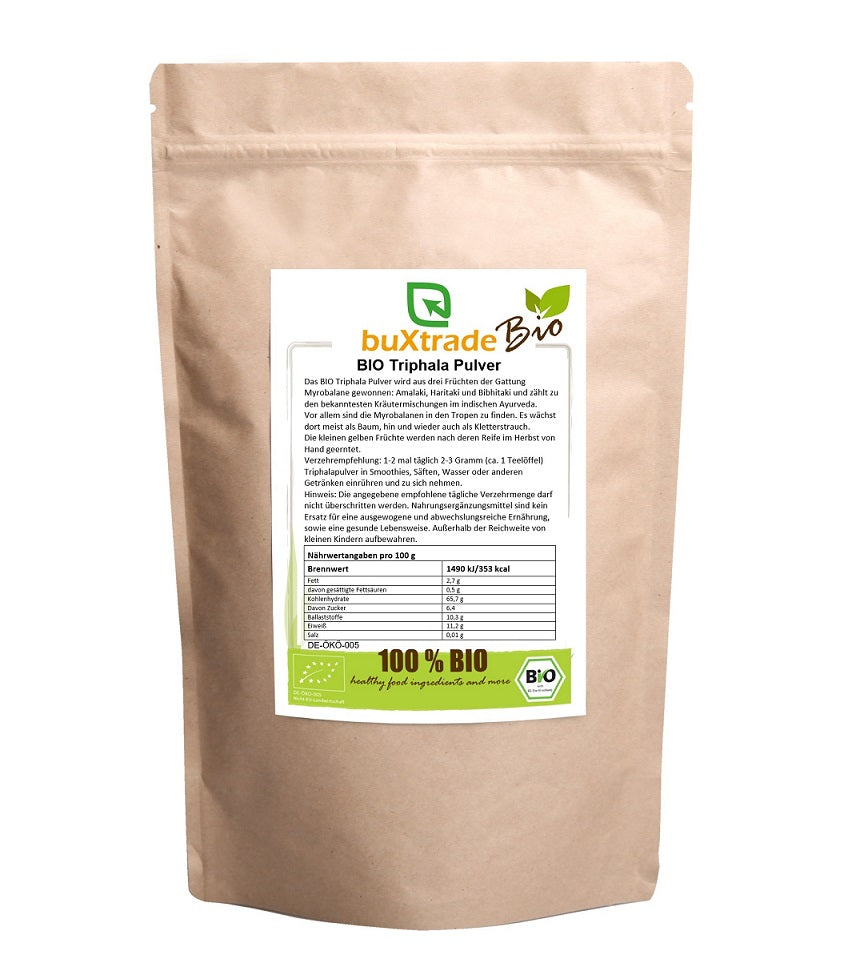 Triphala ecológico en polvo