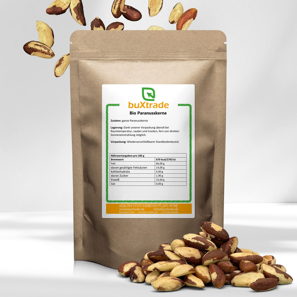 Organic Brazil nut kernels