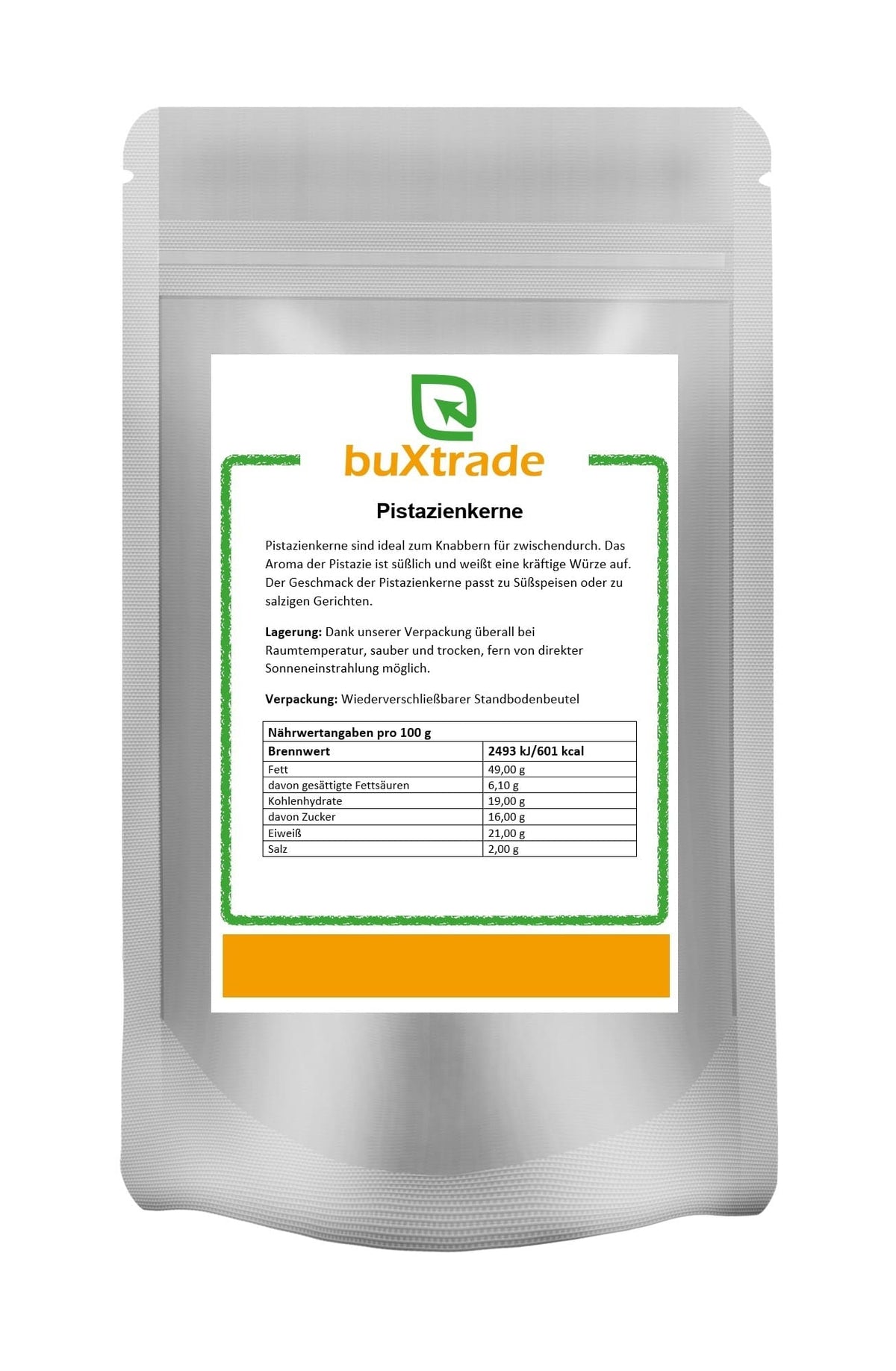 Pistaches salées avec coque