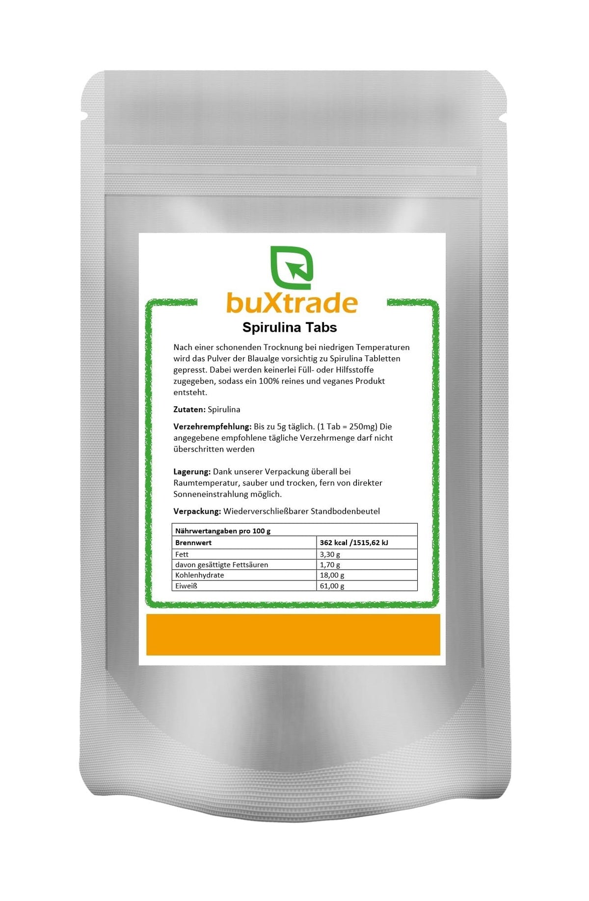 Comprimés de spiruline