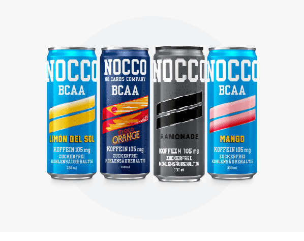 Bevanda BCAA di NOCCO - Confezione da 4 pezzi