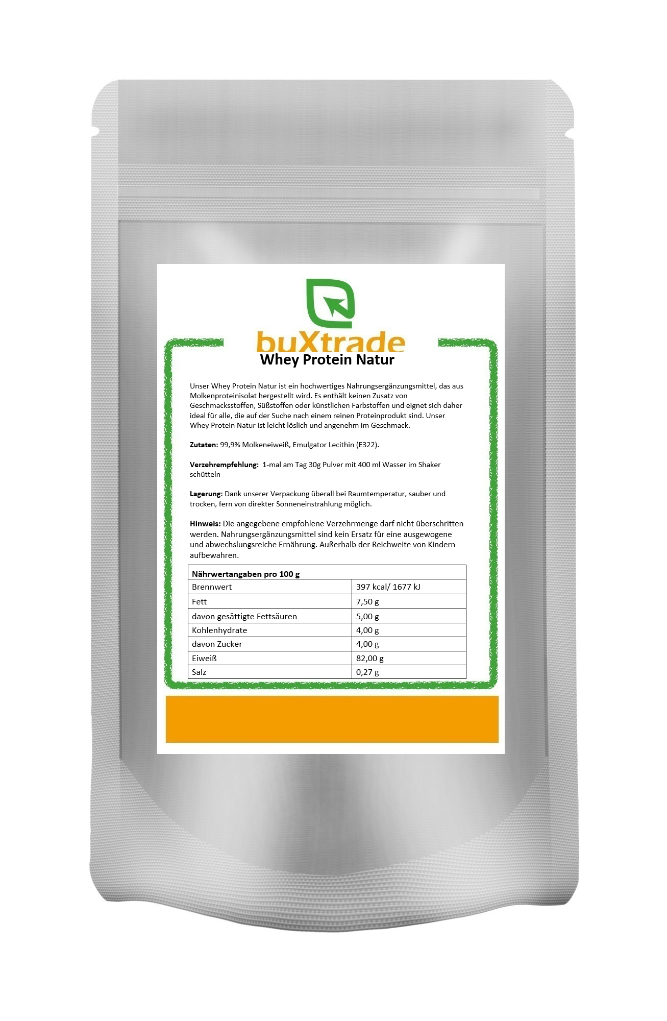 Whey Protein-Pulver Natur