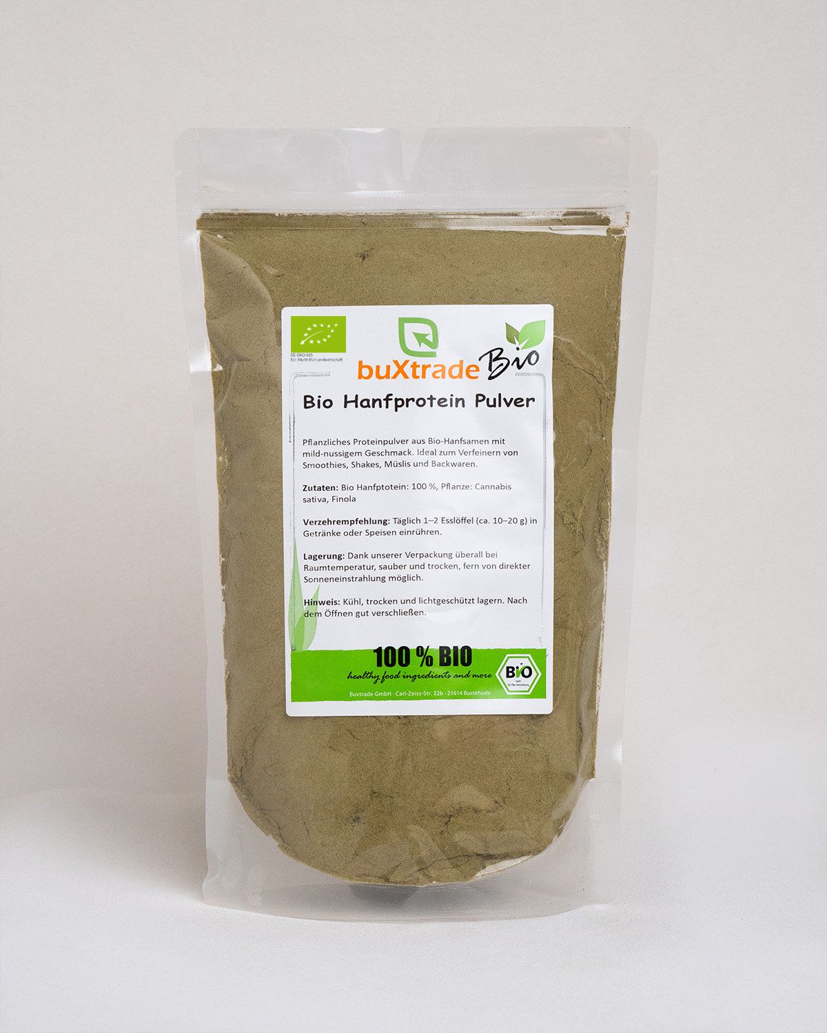 Poudre de protéines de chanvre bio