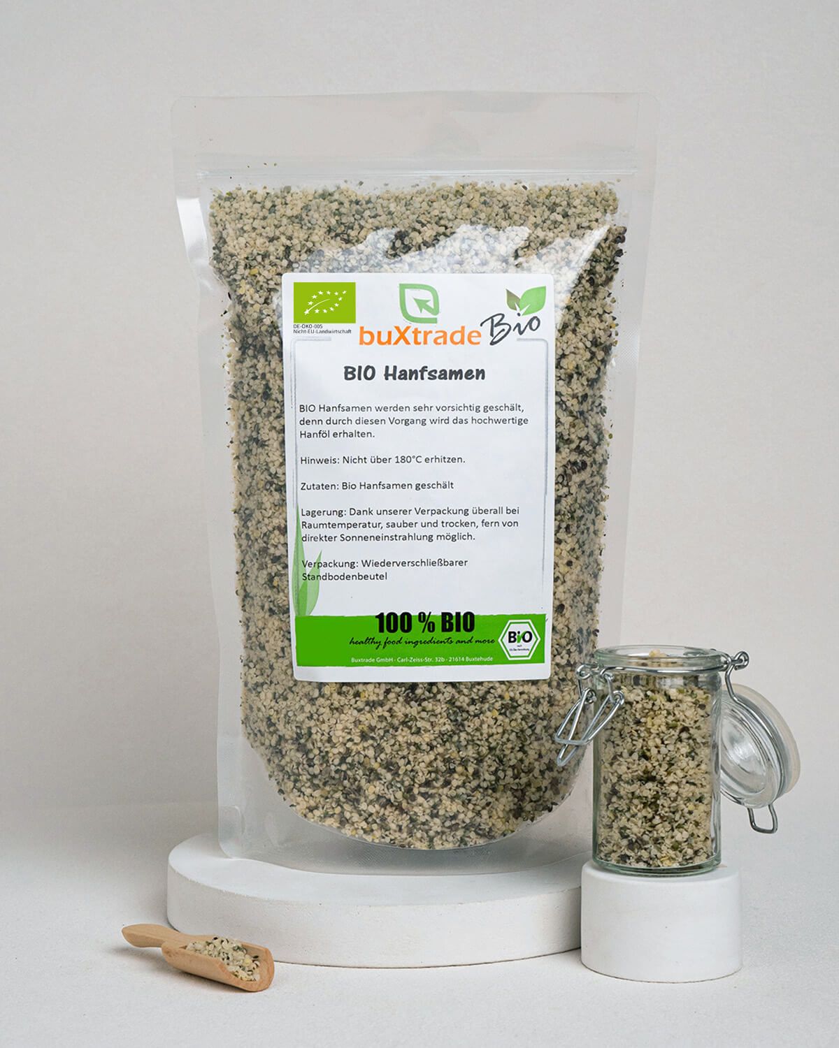 Organic hulled hemp seeds