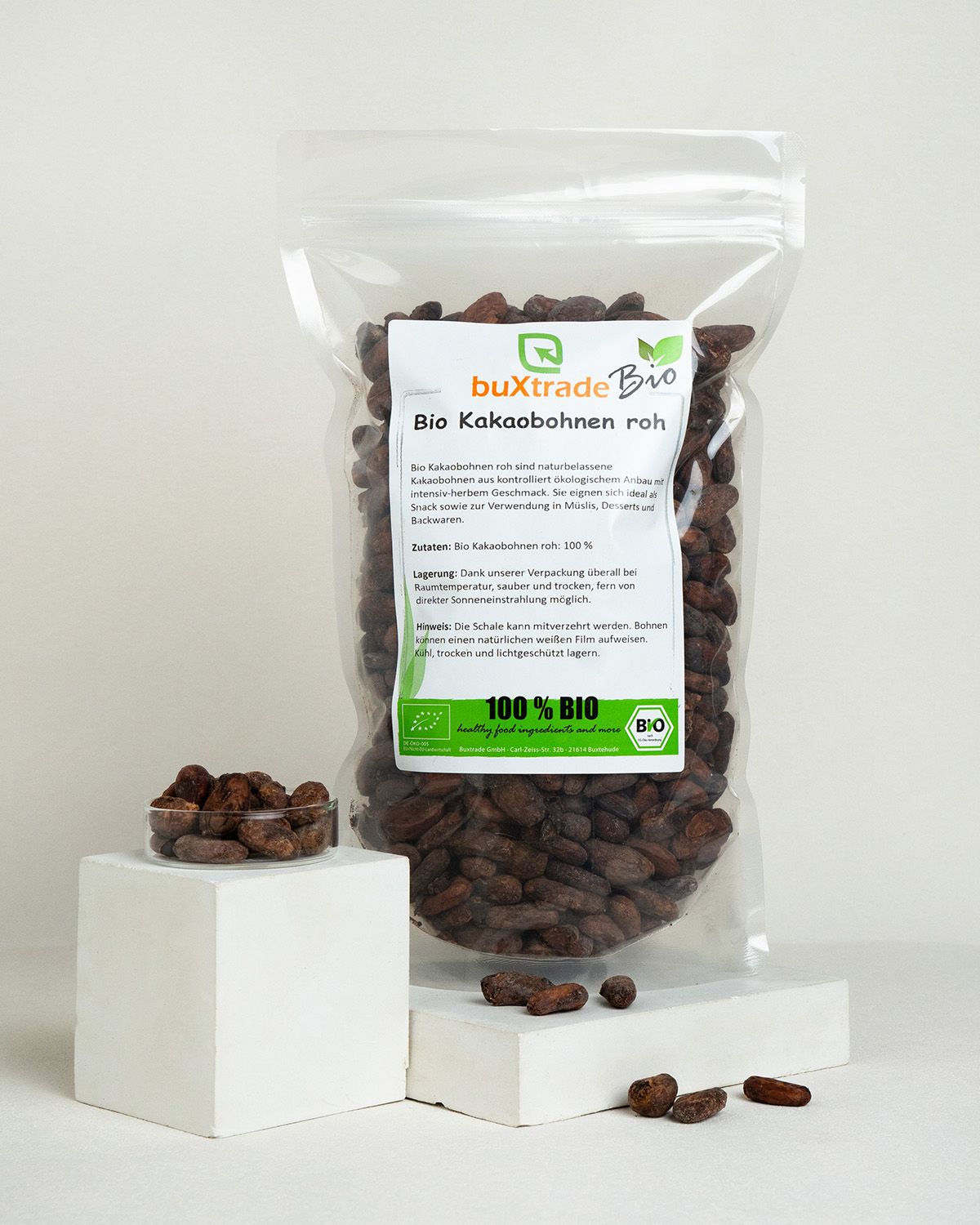 Fèves de cacao crues bio