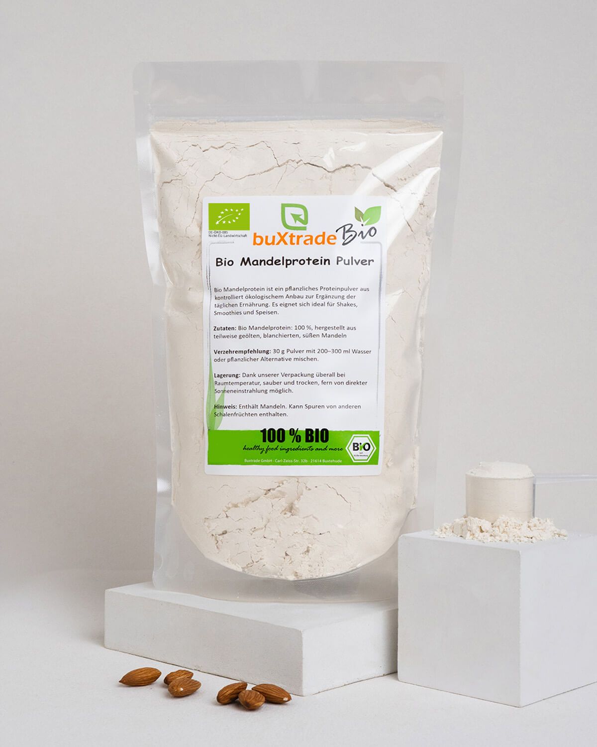 Proteína de almendra ecológica