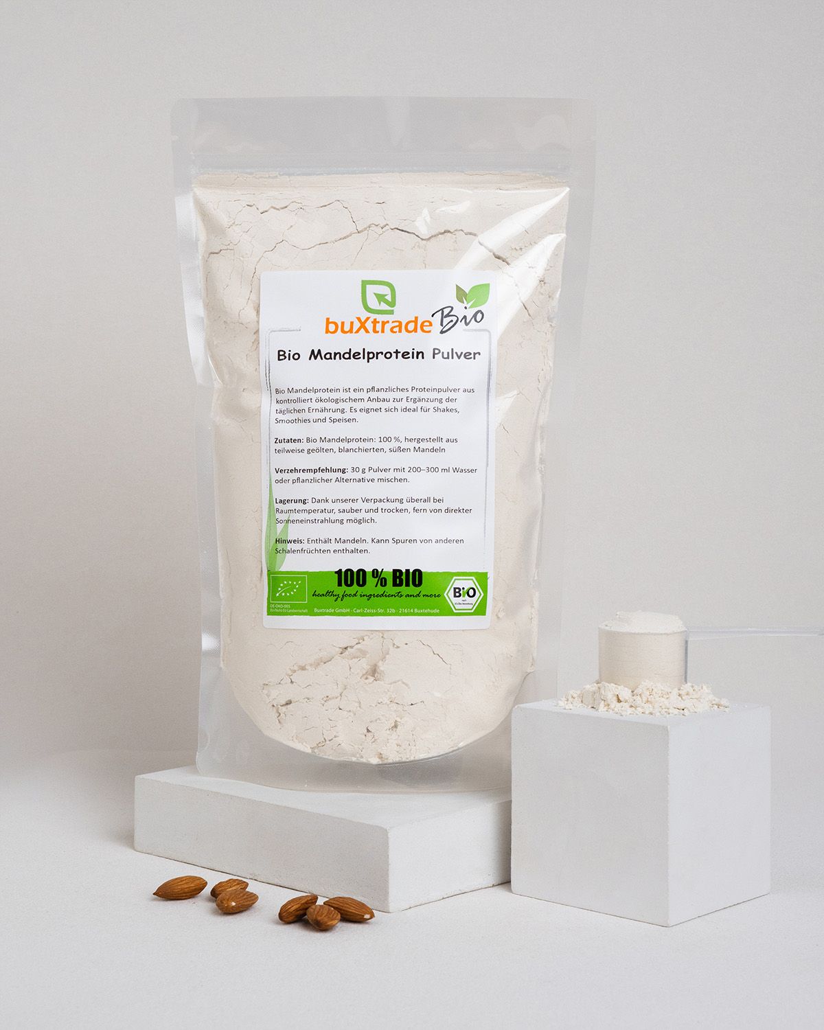 Proteína de almendra ecológica