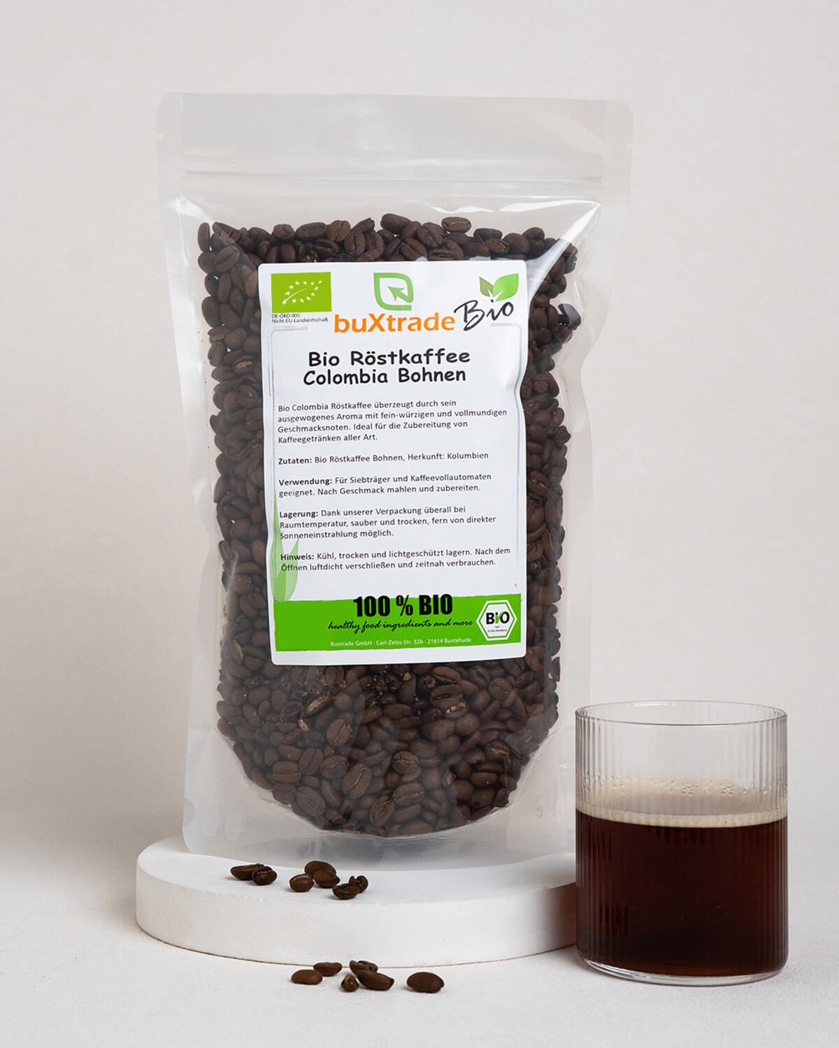 Caffè biologico tostato in Colombia