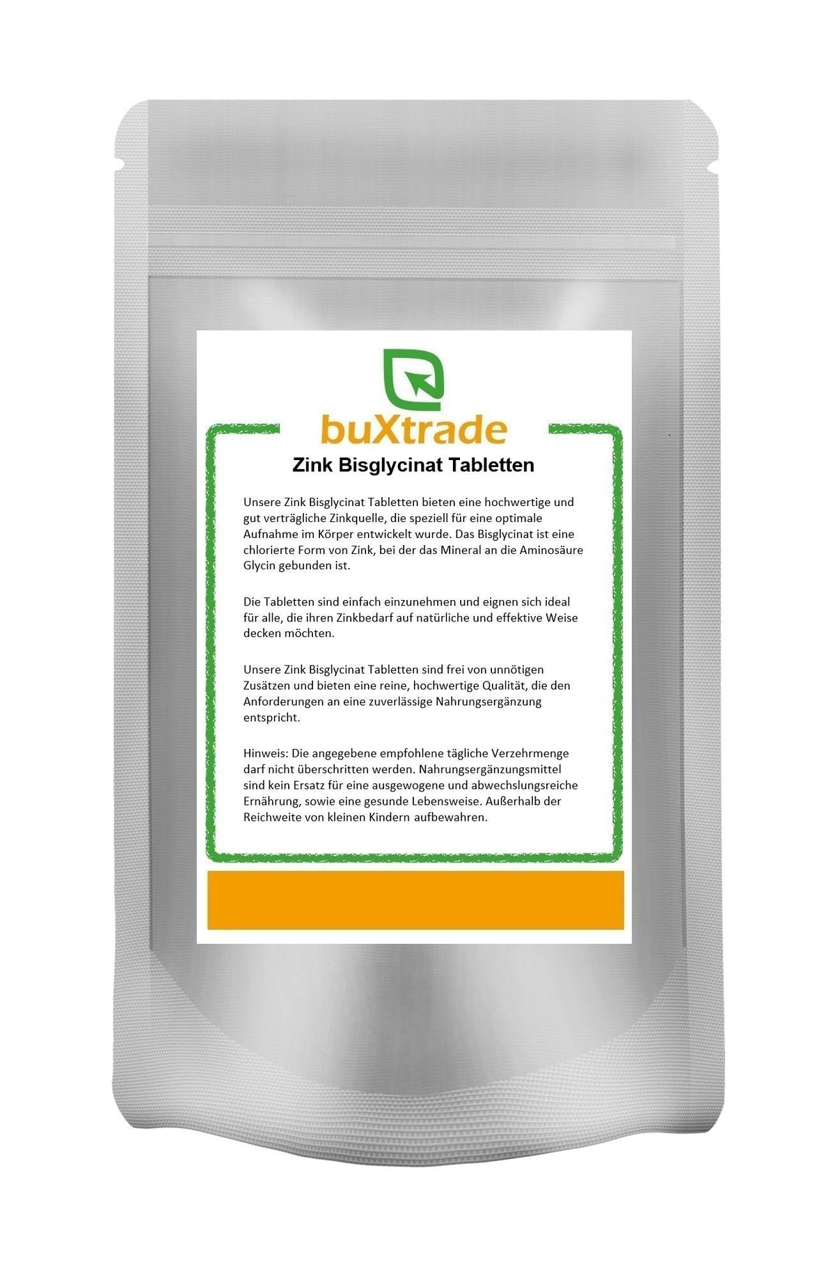 Bisglicinato de zinc en comprimidos