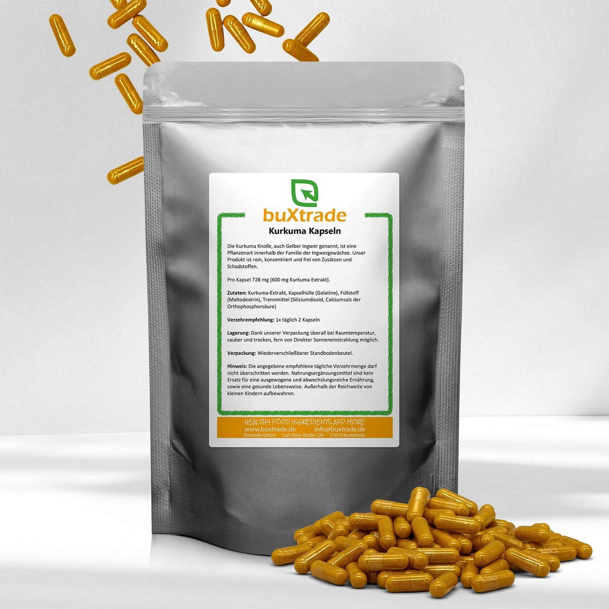 Cápsulas de cúrcuma