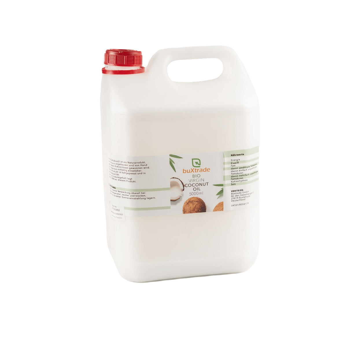 Aceite de coco virgen ecológico 5000 ml
