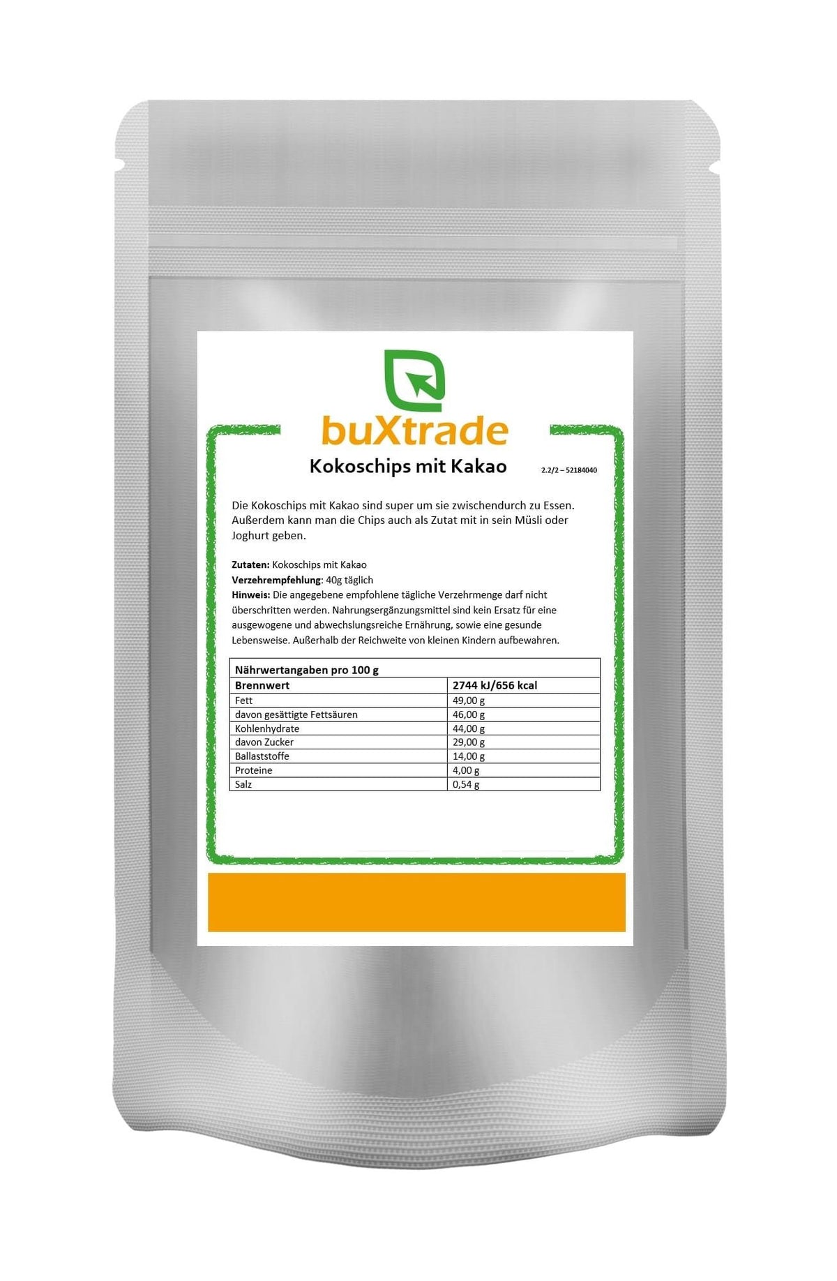 Scaglie di cocco con cacao