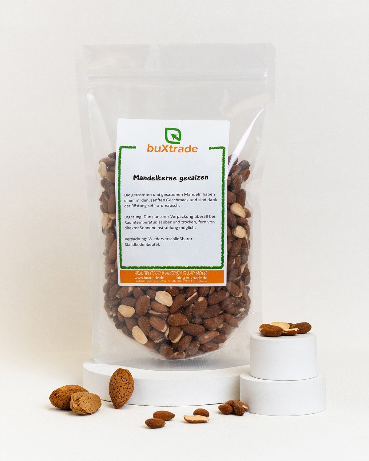 Almendras en grano saladas