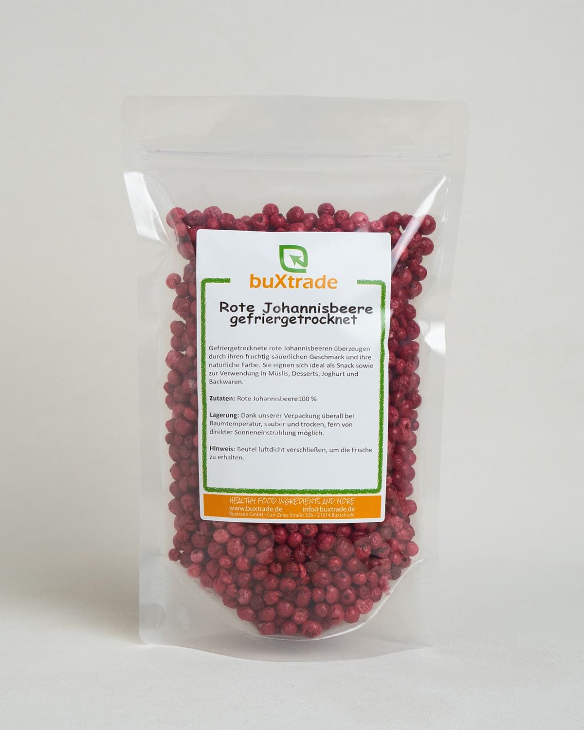 Freeze-dried red currants