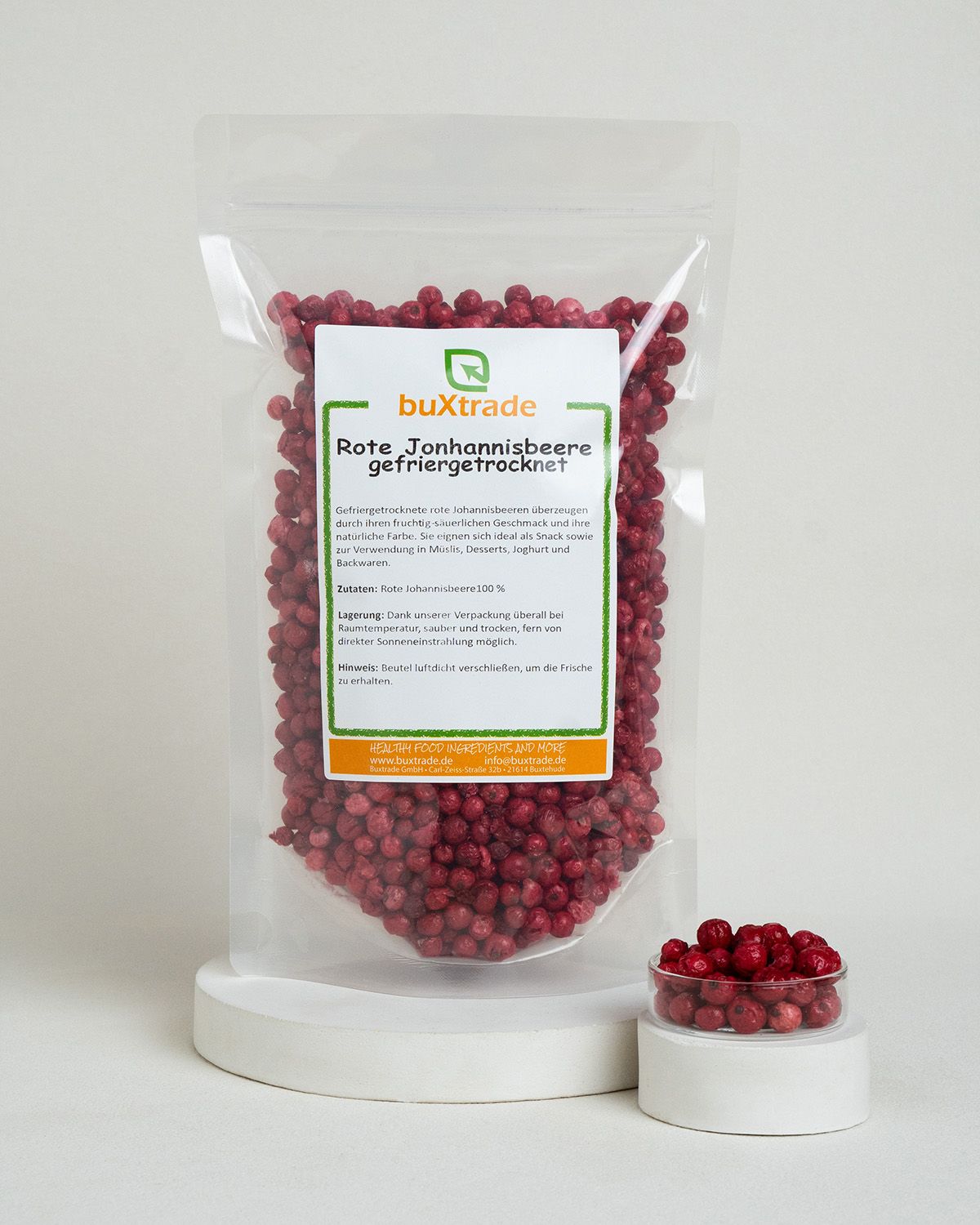 Groseilles rouges lyophilisées