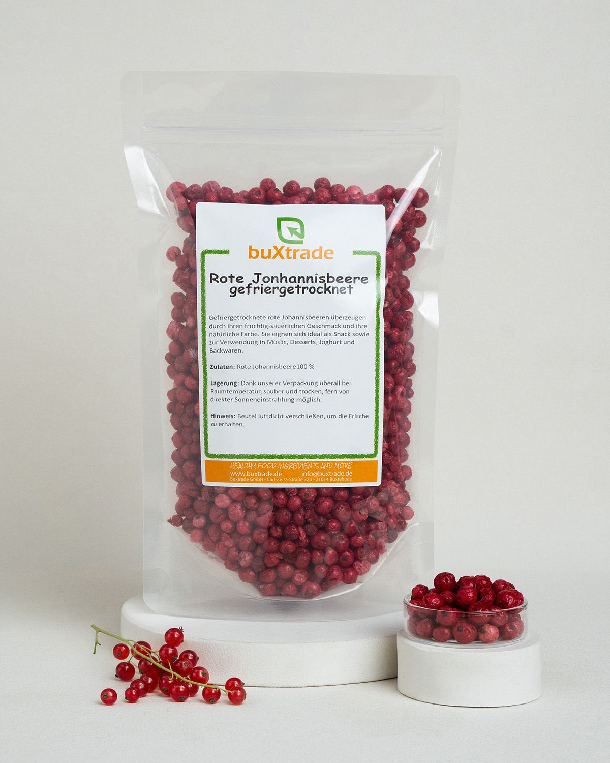 Groseilles rouges lyophilisées