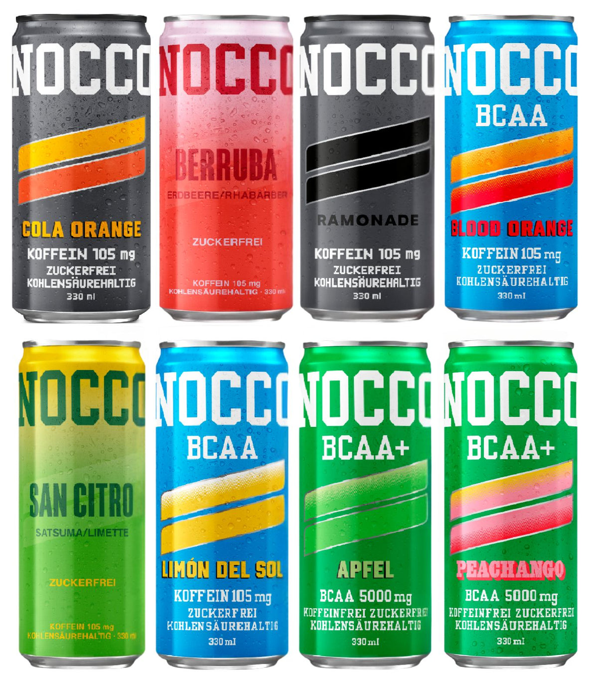 Bevanda BCAA NOCCO - Confezione variegata da 8 pezzi