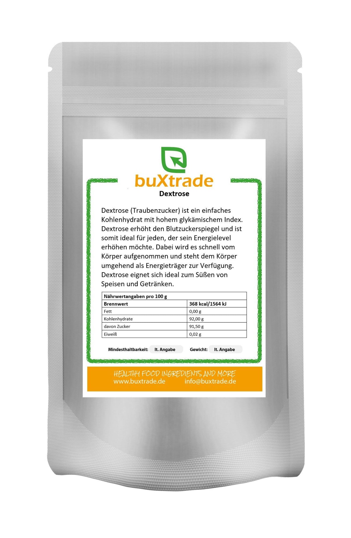 Dextrose (sucre de raisin)