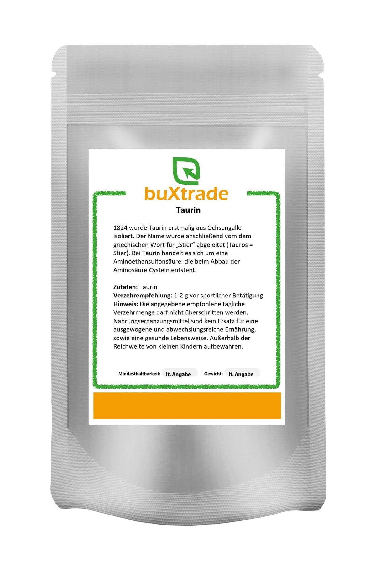 Taurine - poudre 100% pure