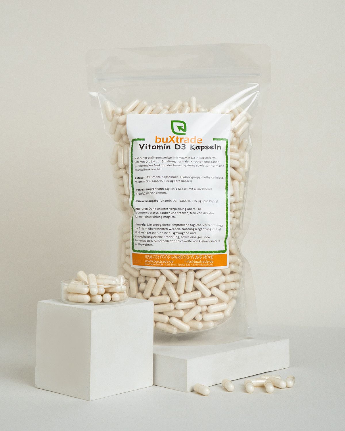 Cápsulas de vitamina D3
