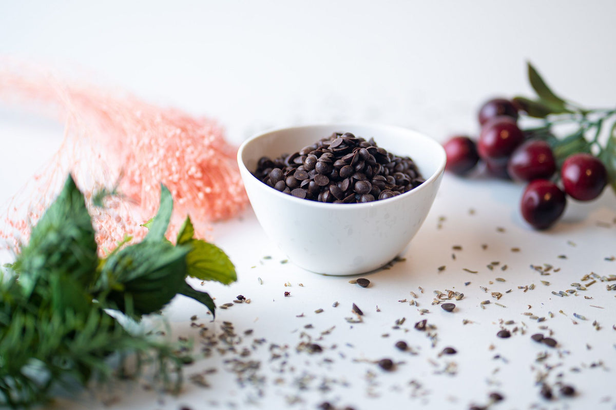 Gotas de chocolate negro