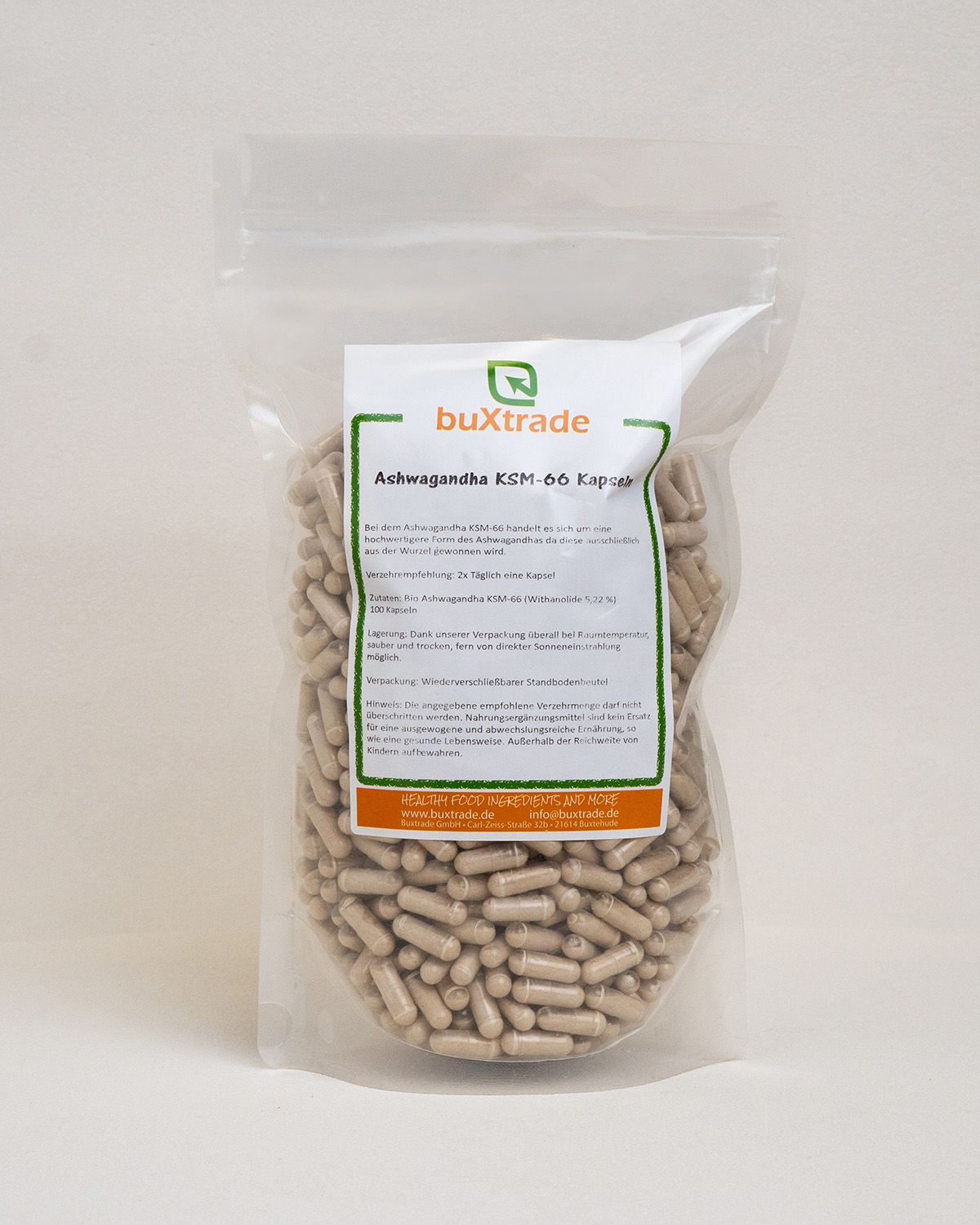 Ashwagandha KSM-66 capsules