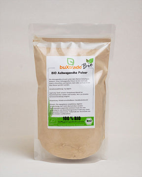 Polvo de ashwagandha ecológica