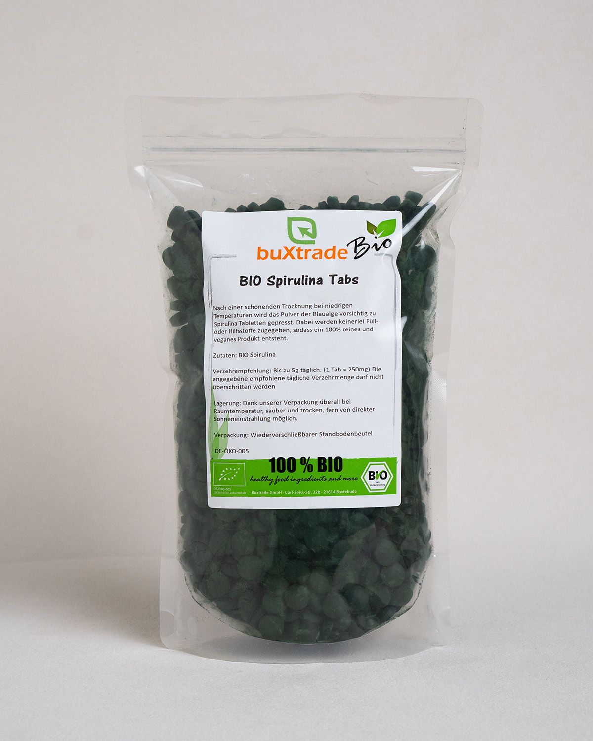 Spirulina ecológica en tabletas