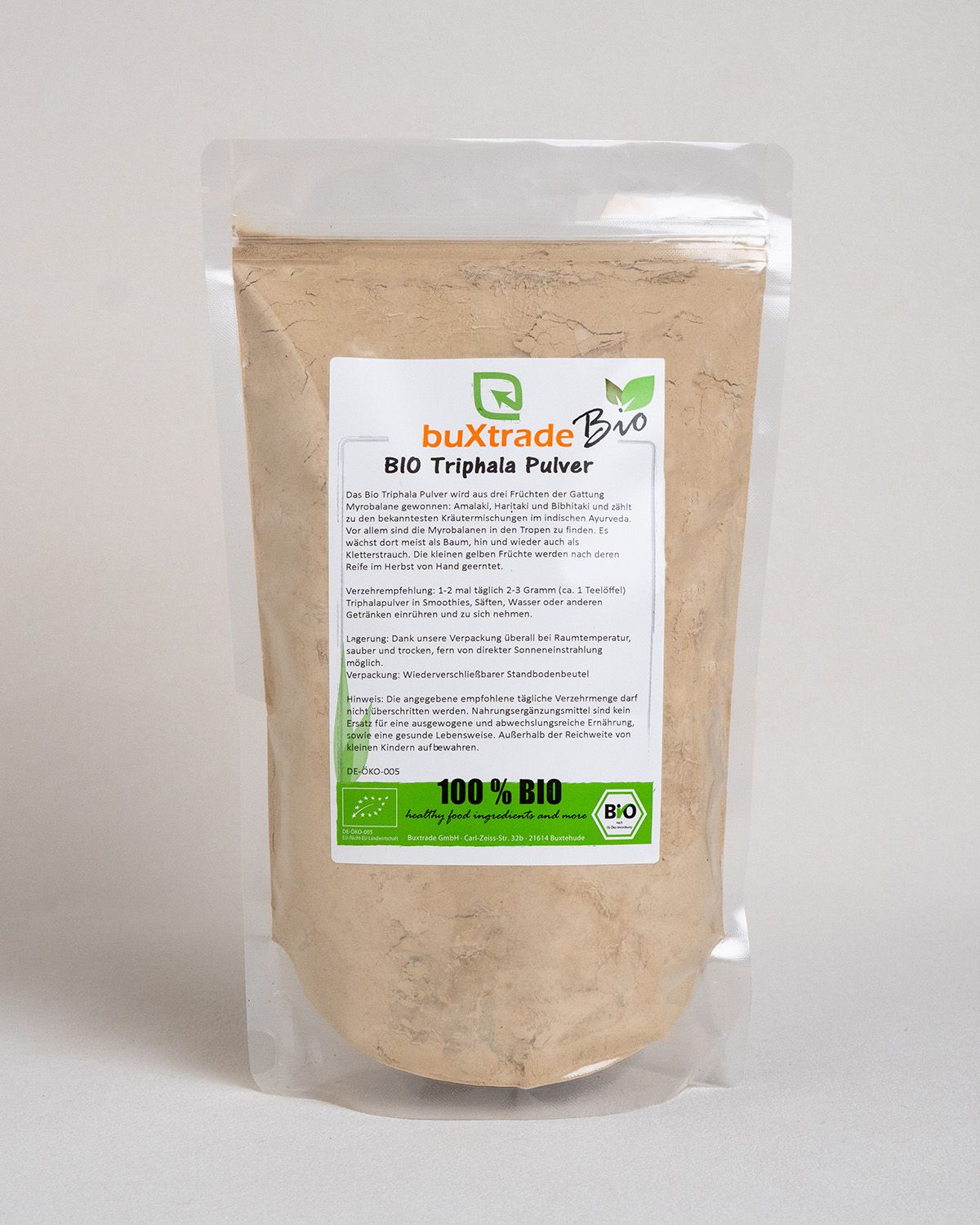 Triphala ecológico en polvo