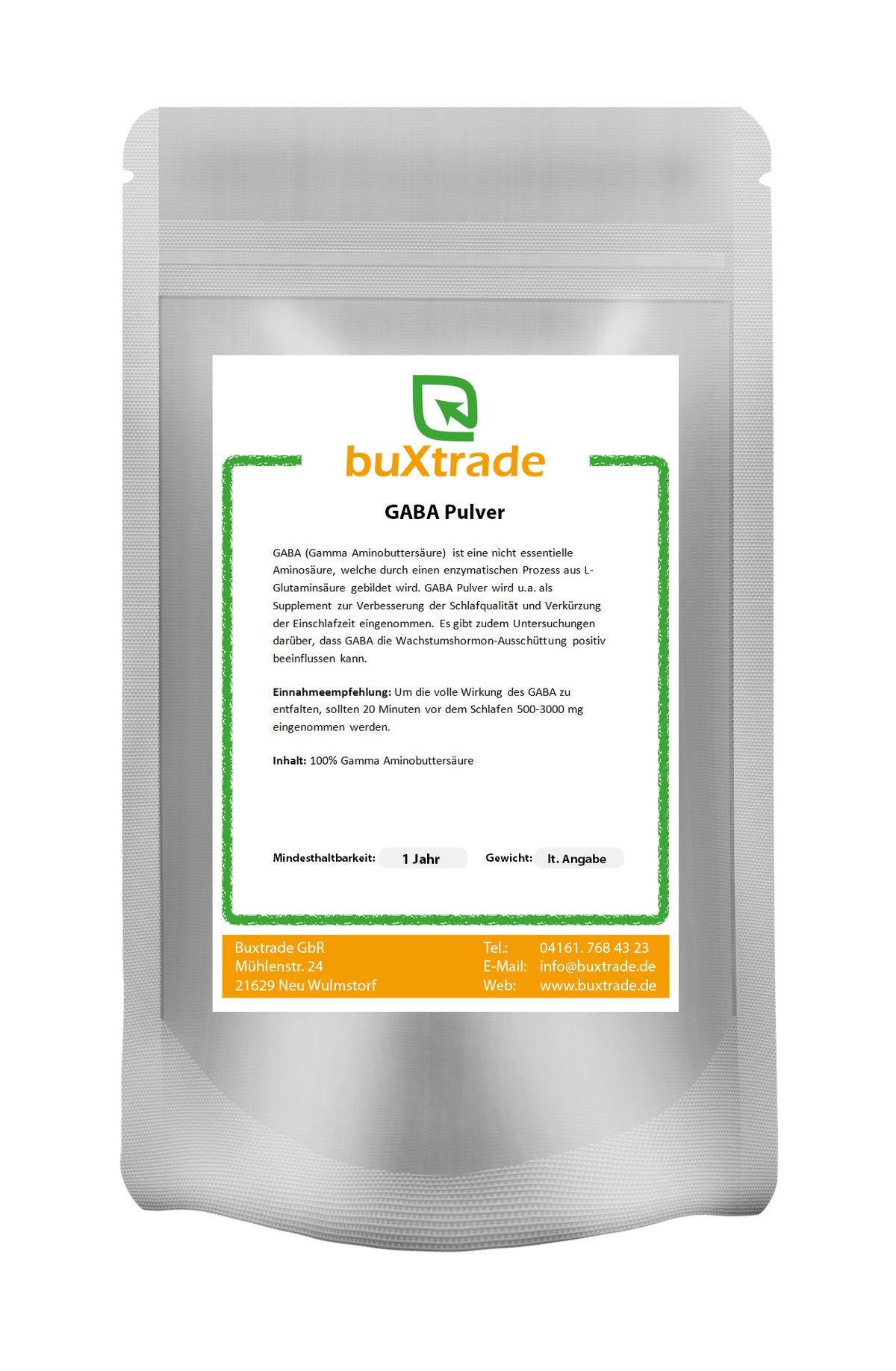 GABA powder – gamma aminobutyric acid