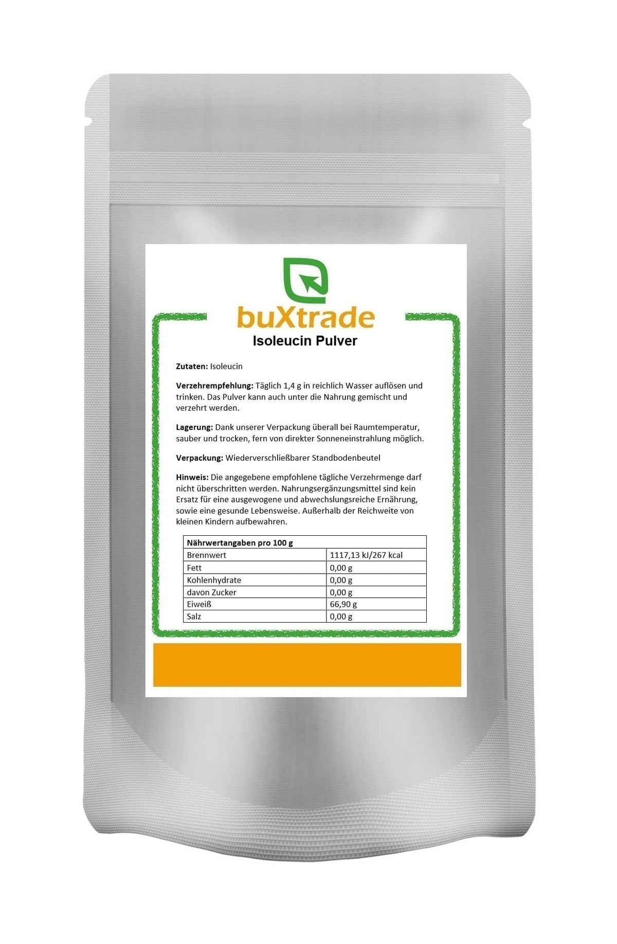 Leucine powder