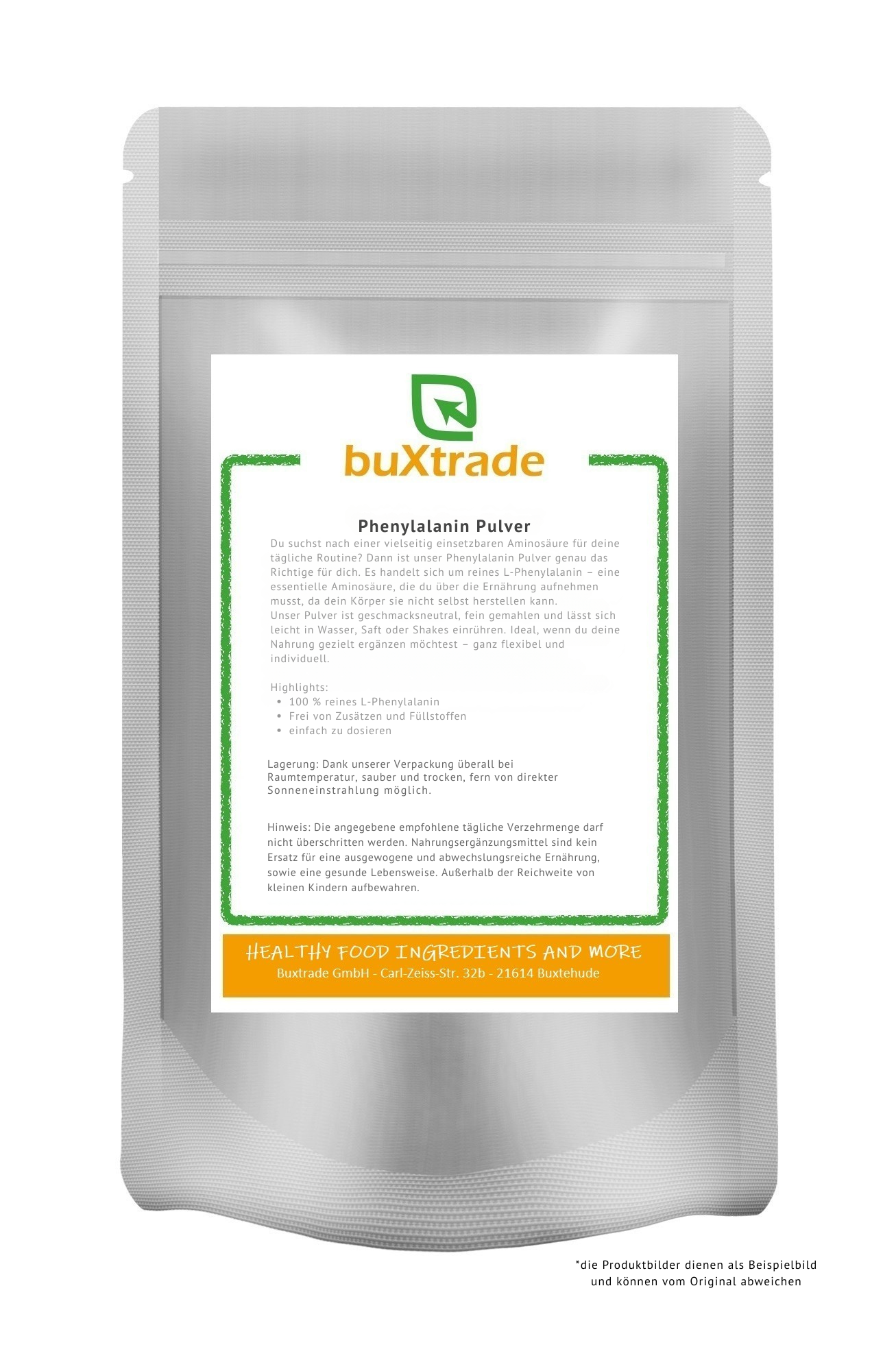 Phenylalanine powder