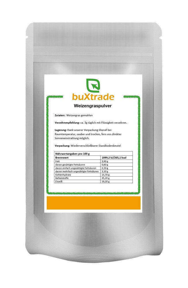 Organic wheatgrass powder