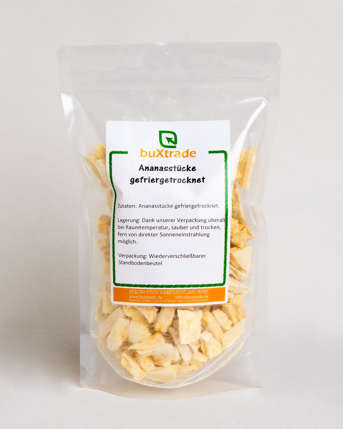 Gefriergetrocknete Ananasstücke