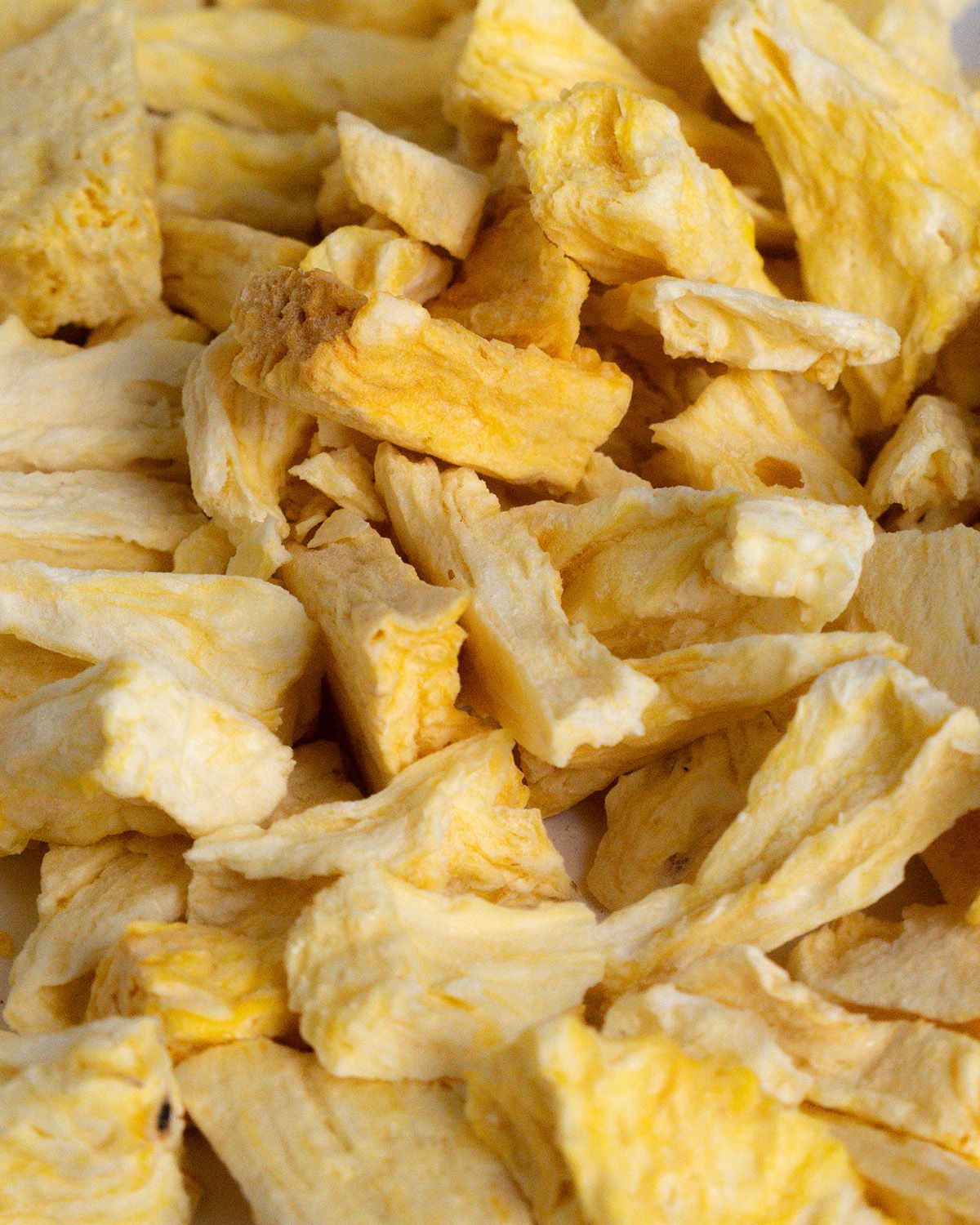 Gefriergetrocknete Ananasstücke