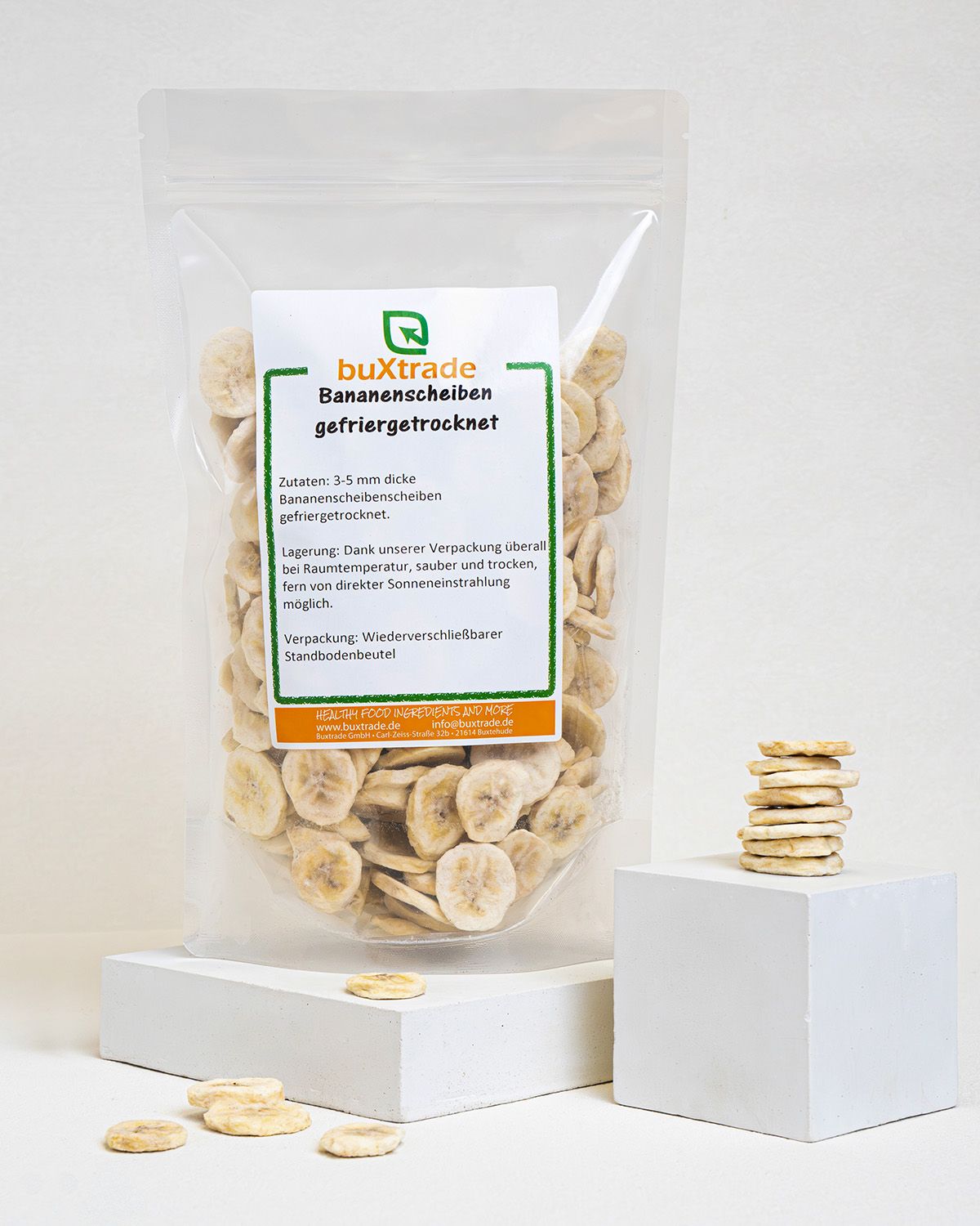 Gefriergetrocknete Bananenscheiben