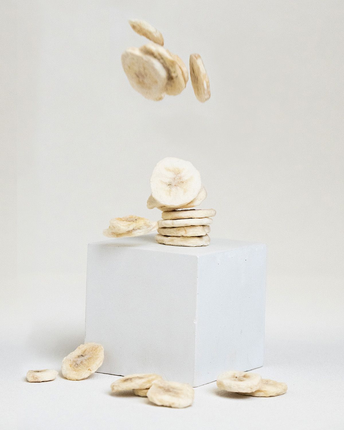 Gefriergetrocknete Bananenscheiben