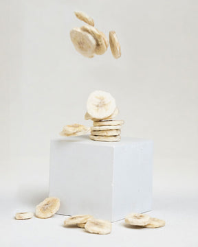Rodajas de plátano liofilizadas