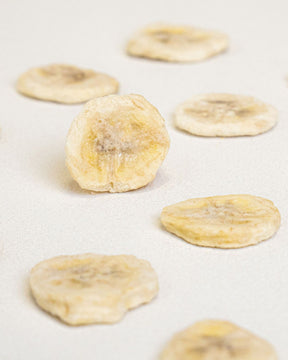 Rodajas de plátano liofilizadas