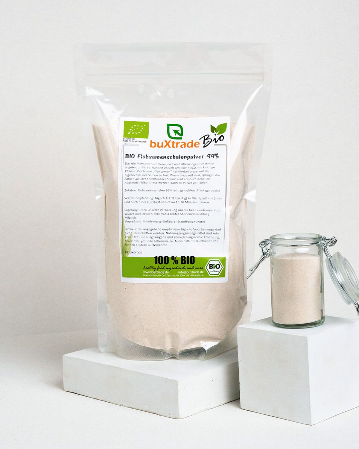 Poudre de tégument de psyllium bio 99