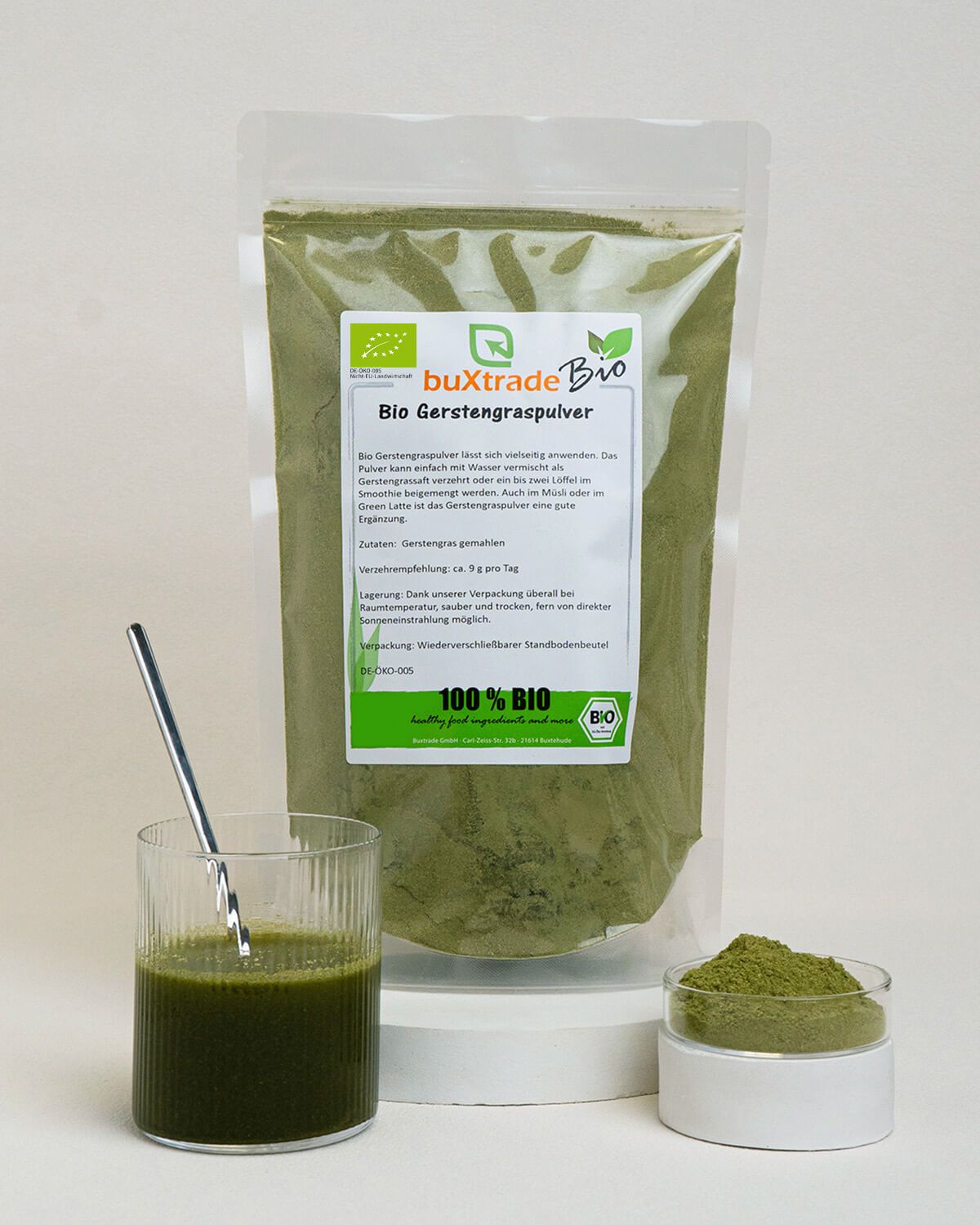Organic barley grass powder