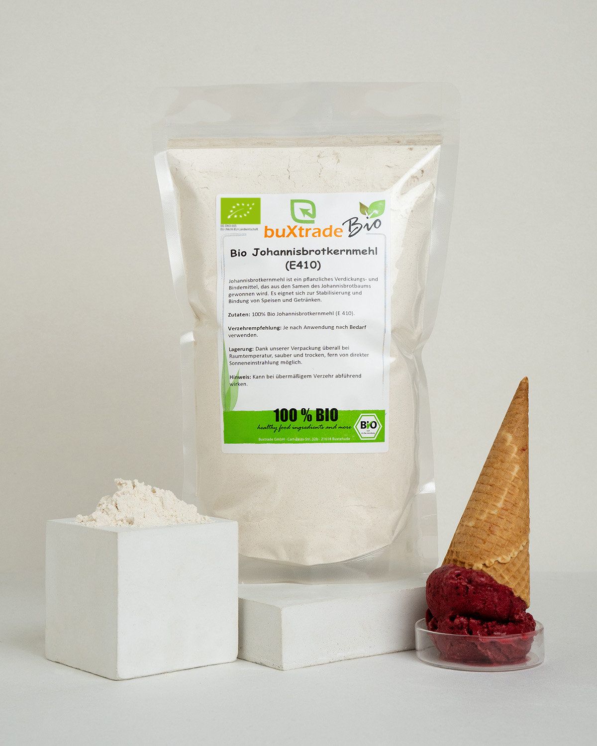Farine de graines de caroube bio