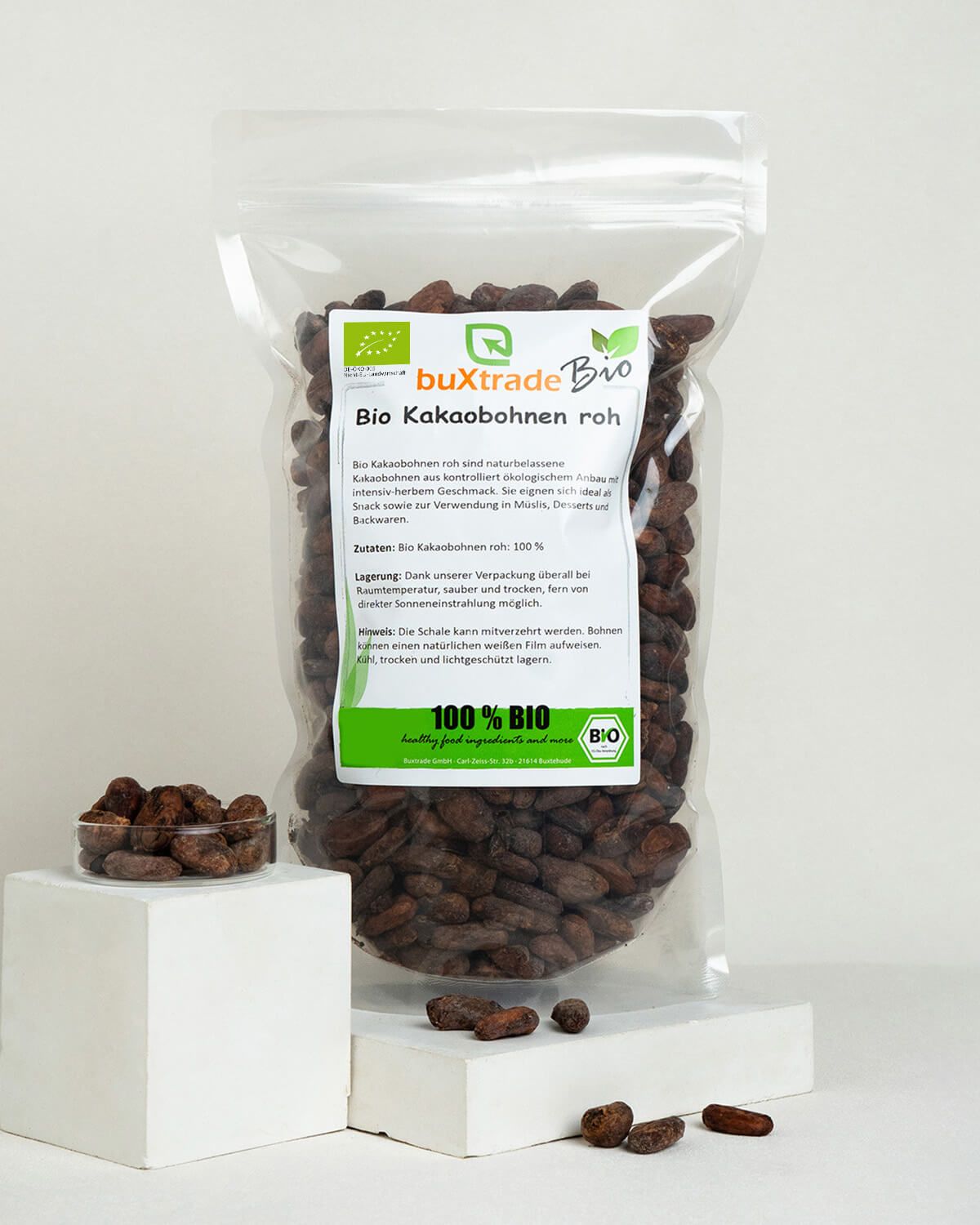 Fave di cacao crude biologiche