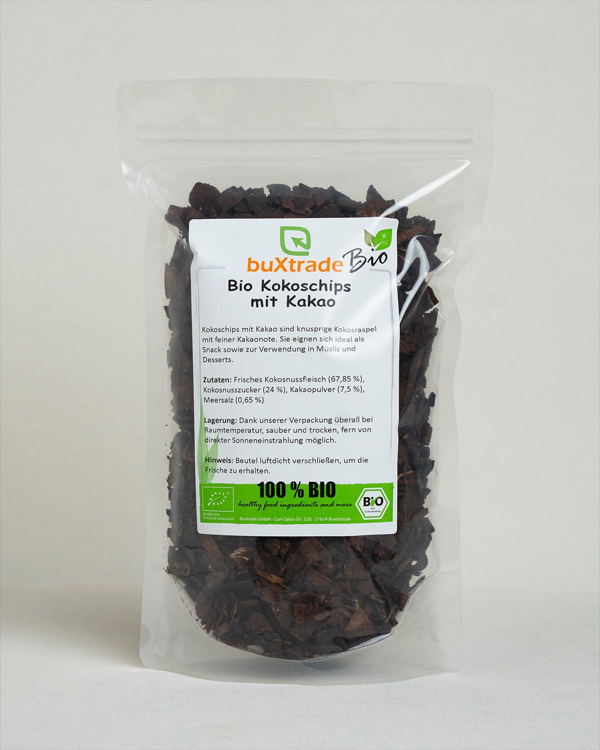 Bio Kokoschips mit Kakao