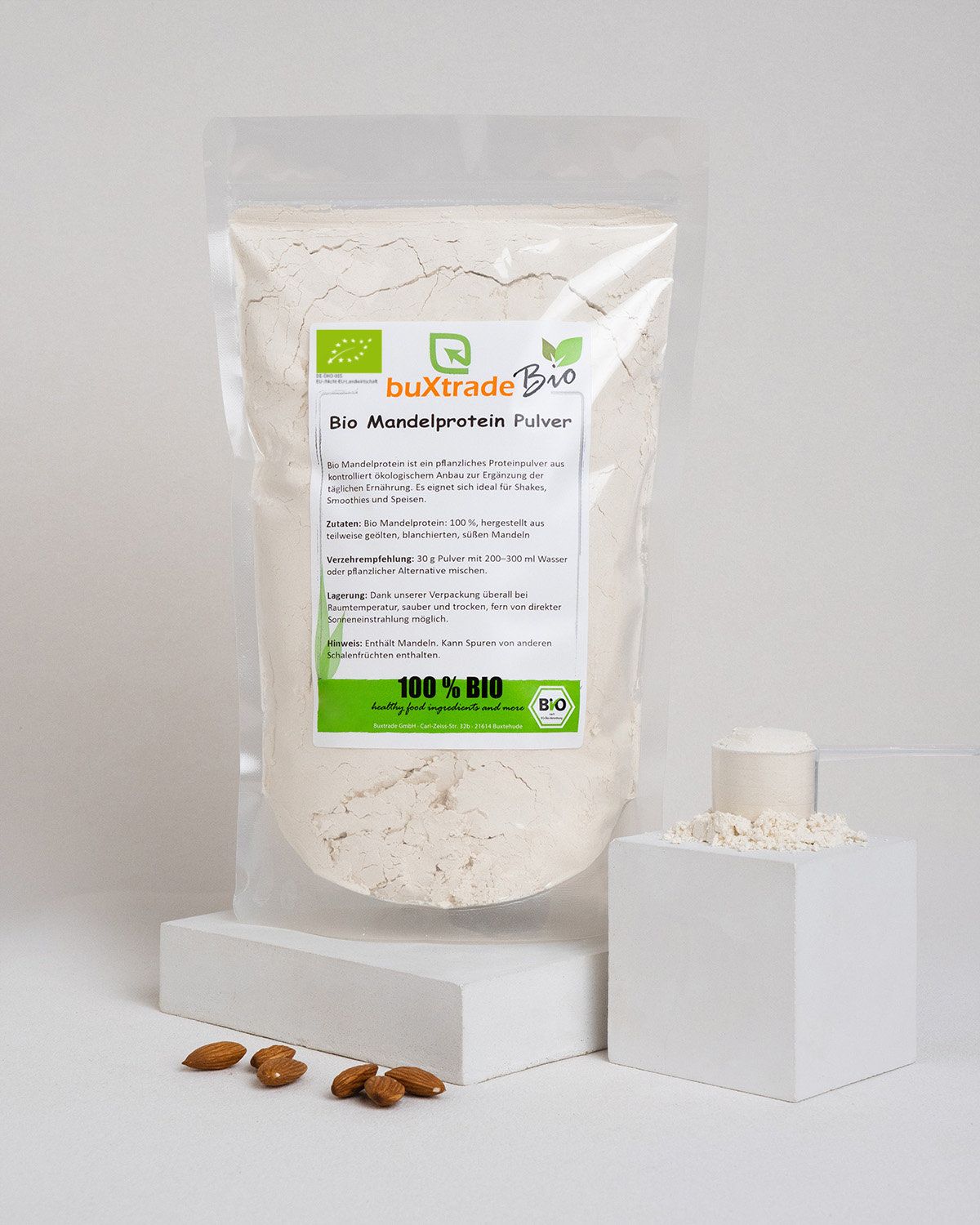Proteína de almendra ecológica