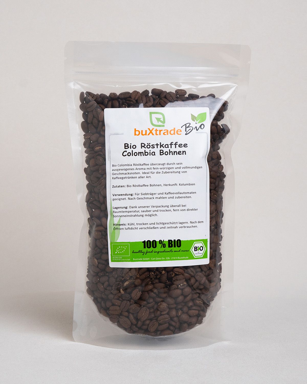 Café tostado ecológico de Colombia
