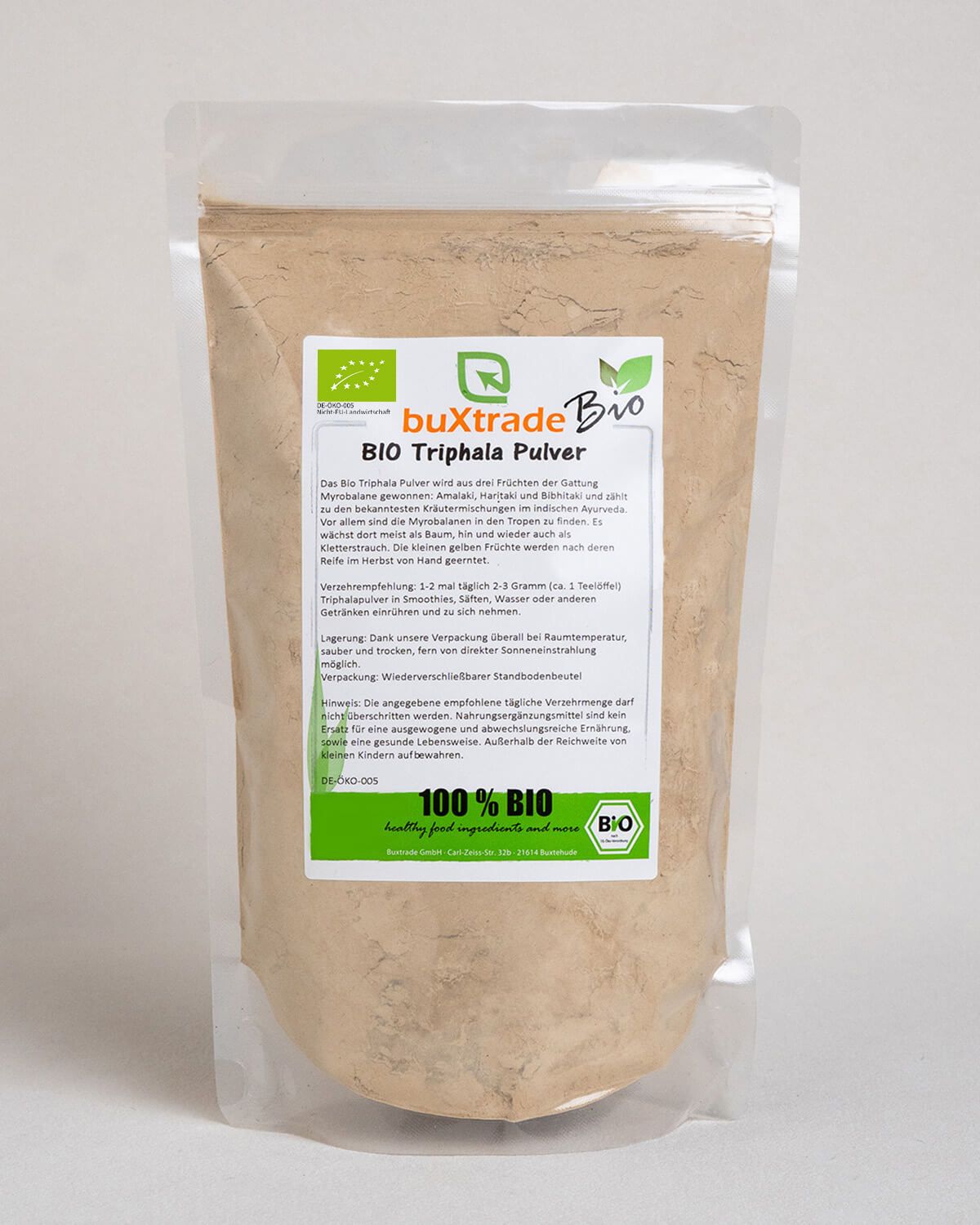 Triphala ecológico en polvo