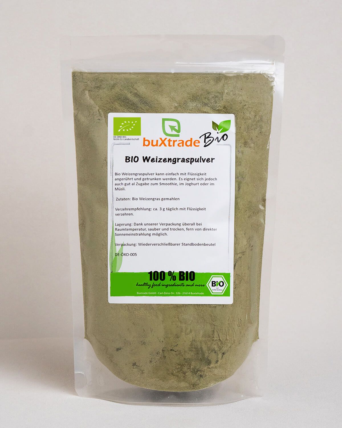 Polvere di erba di grano biologica