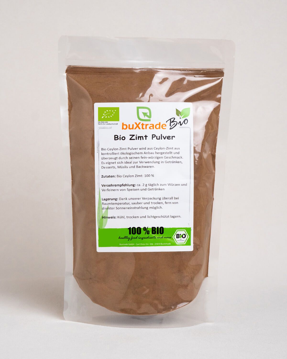 Organic cinnamon powder